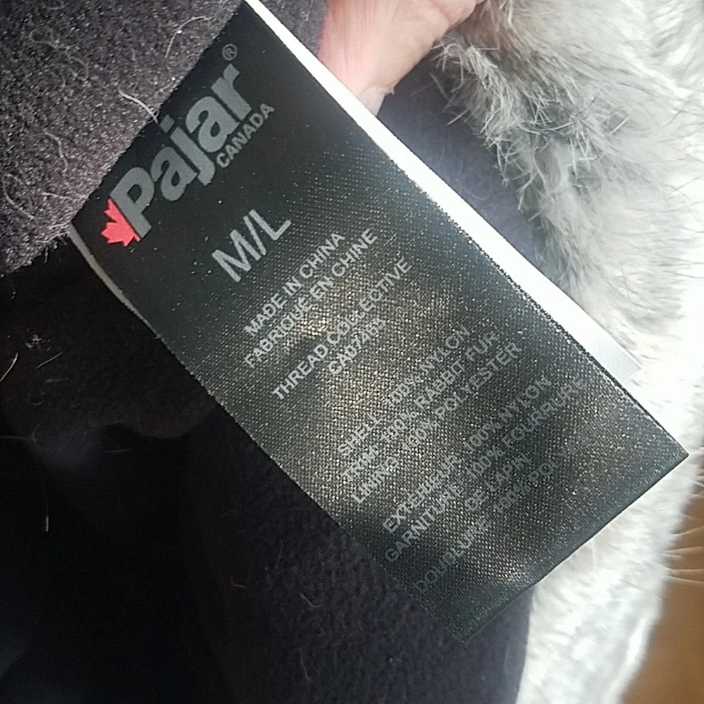 NEW Pajar Wolf Rabbit Fur Trapper Unisex Hat - Picture 9 of 10